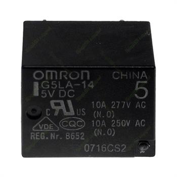 رله پایه میلون امرون 5 ولت 10 آمپر 5 پایه OMRON G5LA-14-5VDC