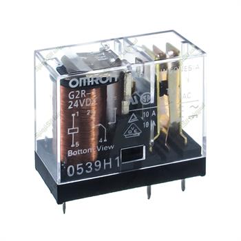 رله شیشه ای کتابی امرون 24 ولت 10 آمپر 5 پایه OMRON G2R-1