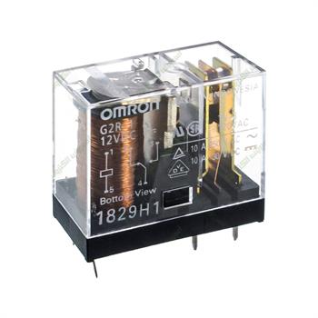 رله شیشه ای کتابی امرون 12 ولت 10 آمپر 5 پایه OMRON G2R-1
