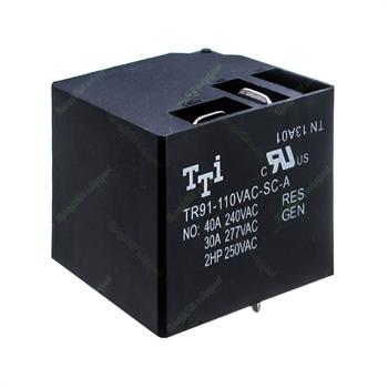 رله کولری تی تی آی 110 AC ولت 40 آمپر 4 پایه TTI TR91-110VAC-SC-A