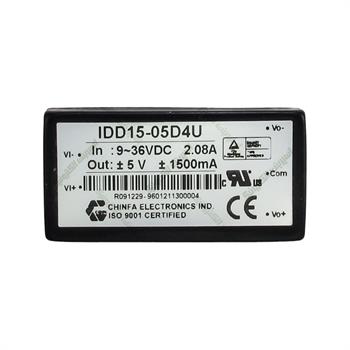 مبدل ولتاژ چینفا 1.5± آمپر CHINFA  IDD15-05D4U  DC/DC  IN:9-36V OUT:±5V