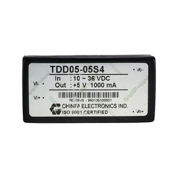 مبدل ولتاژ چینفا 1 آمپر CHINFA  TDD05-05S4  DC/DC  IN:10-36V OUT:+5V