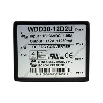 مبدل ولتاژ چینفا 1.25± آمپر CHINFA WDD30-12D2U DC/DC IN:18-36V OUT:±12V