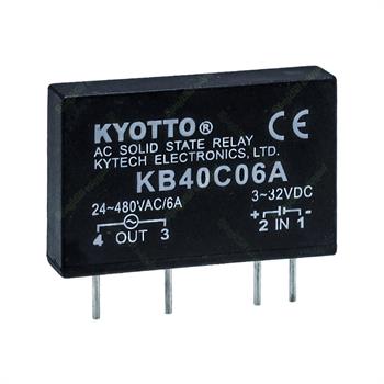 رله الکترونیکی SSR روبردی کیوتو  24 ولت  6 آمپر  KYOTTO KB40C06A  DC/AC 