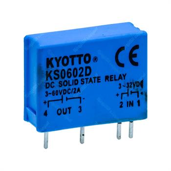 رله الکترونیکی SSR روبردی کیوتو  24 ولت  2 آمپر  KYOTTO KS0602D DC/DC