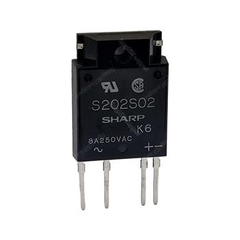  رله الکترونیکی SSR روبردی شارپ 6 ولت  8 آمپر   SSR SHARP S202S02 DC/AC