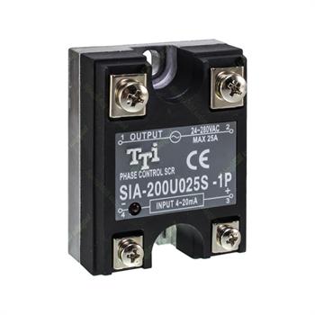 رله الکترونیکی SSR میلی آمپری پیچ خور تک فاز 25 آمپر AC/AC تی تی آی تایوان   TTI SIA-200U025S-1P