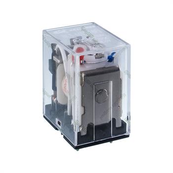 رله ۴ کنتاکت  هلی شان پایه سوزنی 220 ولت 5 آمپر 14 پایه HELISHUN HLS-4453-18F