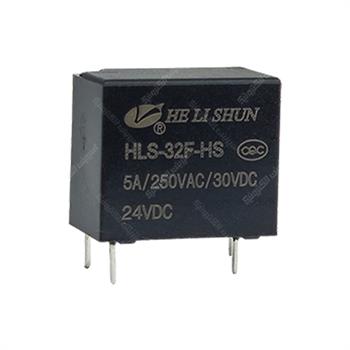 رله بند انگشتی هلی شان 24 ولت 5 آمپر 4 پایه HELISHUN HLS-32F-HS