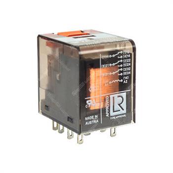 رله شیشه ای پاور زیمنس سوکتی 3 کنتاکت  220 ولت ای سی 10 آمپر  11 پایه SIEMENS PT370730   