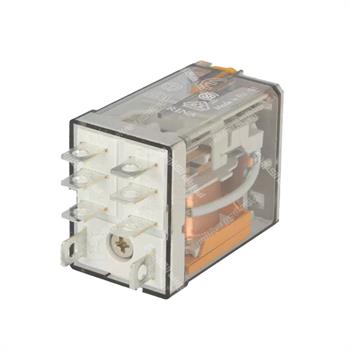 رله شیشه ای پاور فیندر 230VAC پایه سوکتی 2 کنتاکت  ۱2 آمپر  8 پایه FINDER 56.32.8.230.0040