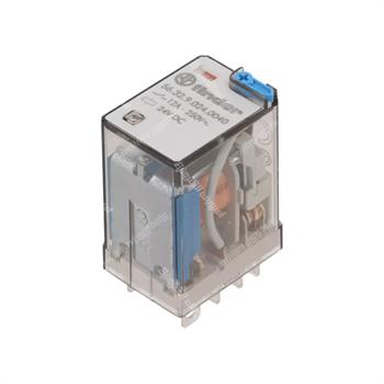 رله شیشه ای پاور فیندر 24VDC پایه سوکتی 2 کنتاکت  ۱2 آمپر  8 پایه FINDER 56.32.9.024.0040