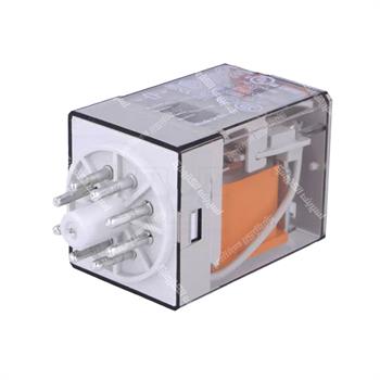 رله شیشه ای پایه گرد فیندر 24 ولت ای سی 2 کنتاکت  10 آمپر 8 پایه FINDER 60.12.8.024.0040