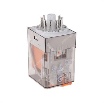 رله شیشه ای پایه گرد فیندر 48 ولت ای سی 3 کنتاکت  10 آمپر 11 پایه FINDER 60.13.8.048.0040