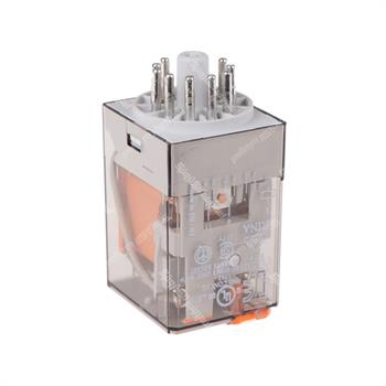 رله شیشه ای پایه گرد فیندر 60 ولت ای سی 3 کنتاکت  10 آمپر 11 پایه FINDER 60.13.8.060.0040