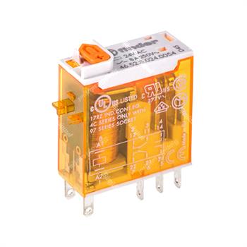 رله شیشه ای کتابی 24VAC فیندر 8 آمپر  8 پایه  FINDER 46.52.8.024.0054 