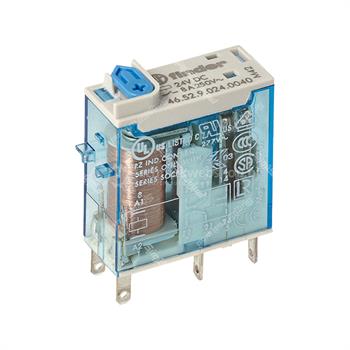 رله شیشه ای کتابی 24VDC فیندر 8 آمپر  8 پایه  FINDER 46.52.9.024.0040 