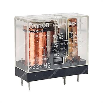 رله شیشه ای کتابی امرون 110 ولت ای سی 10 آمپر 5 پایه OMRON G2R-1 110VAC