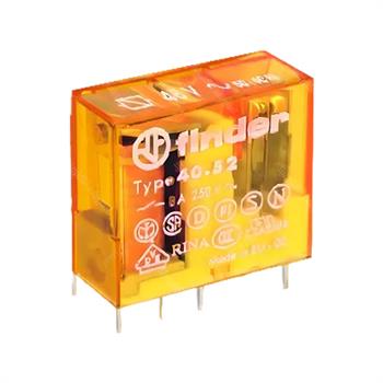 رله شیشه ای کتابی فیندر 48 ولت 8 آمپر 8 پایه FINDER 40.52.8.048.0000