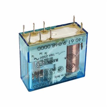 رله شیشه ای کتابی فیندر 48 ولت 16 آمپر 8 پایه FINDER 40.61.9.048.0000