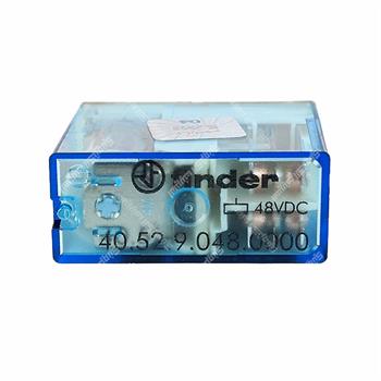 رله شیشه ای کتابی فیندر 48 ولت 8 آمپر 8 پایه FINDER 40.52.9.048.0000
