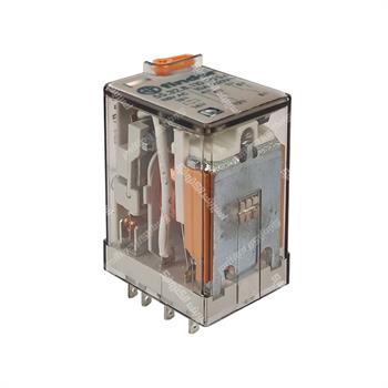 رله شیشه ای 2 کنتاکت فیندر پایه سوکتی 110 ولت ای سی 10 آمپر 8 پایه FINDER 55.32.8.110.0054 