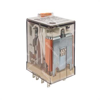 رله شیشه ای 4 کنتاکت فیندر پایه سوکتی 60 ولت ای سی 7 آمپر 14 پایه FINDER 55.34.8.060.0054 