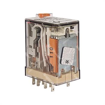 رله شیشه ای 4 کنتاکت فیندر پایه سوکتی 230 ولت ای سی 7 آمپر 14 پایه FINDER 55.34.8.230.0040 