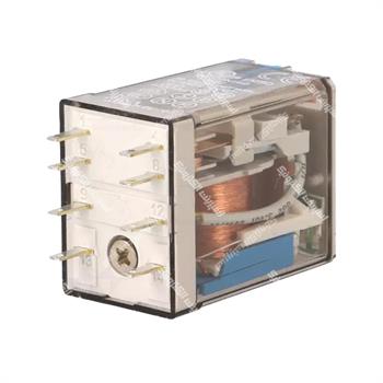 رله شیشه ای 2 کنتاکت فیندر پایه سوکتی 24 ولت دی سی 10 آمپر 8 پایه FINDER 55.32.9.024.0094 