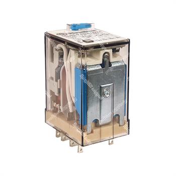 رله شیشه ای 4 کنتاکت فیندر پایه سوکتی 48 ولت دی سی 7 آمپر 14 پایه FINDER 55.34.9.048.0094 