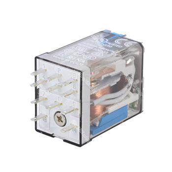 رله شیشه ای 3 کنتاکت فیندر پایه سوکتی 12 ولت دی سی 10 آمپر 11 پایه FINDER 55.33.9.012.0090 
