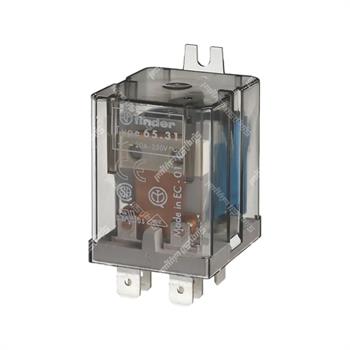 رله شیشه ای 1 کنتاکت فیندر پایه سوکتی 24 ولت دی سی 20 آمپر 6 پایه  FINDER 65.31.9.024.0000 