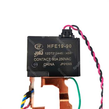 رله لچ تک بوبین یک کنتاکت بسته هونگفا 12ولت 2 پایه 90 آمپر HFE19-90 12DT21 