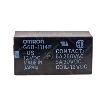 رله مخابراتی امرون 12 ولت 5 آمپر 4 پایه OMRON G6B-1114P-US