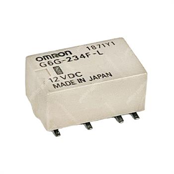 رله مینی مخابراتی اس ام دی امرون 12 ولت 1 آمپر 8 پایه SMD OMRON G6G-234F-L 