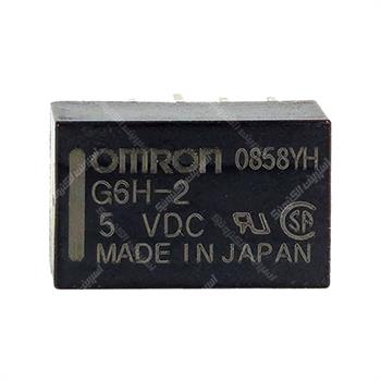 رله مینی مخابراتی امرون 5 ولت 1 آمپر 10 پایه OMRON G6H-2