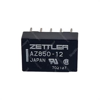 رله مینی مخابراتی دوبل زتلر  12ولت 10 پایه ZETTLER AZ850 