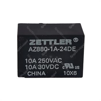  رله مینیاتوری خوابیده زتلر 24ولت 4پین 10آمپر ZETLLER AZ880-1A-24DE 