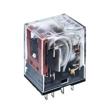 رله پاور امرون 4 کنتاکت پایه سوکتی 110 DC ولت 3 آمپر 14 پایه OMRON MY4N-GS