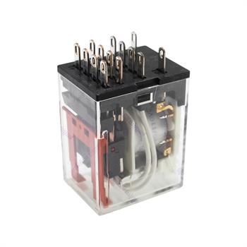 رله پاور امرون 4 کنتاکت پایه سوکتی 110 DC ولت 3 آمپر 14 پایه OMRON MY4N-GS