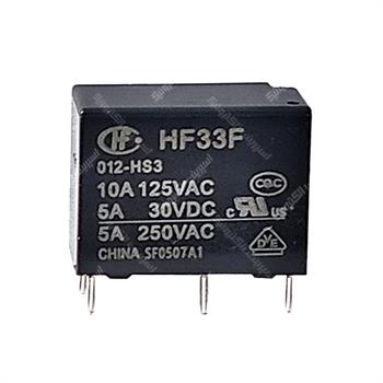 رله پکیجی هونگفا 12 ولت 5 آمپر 4 پایه  HONGFA HF33F-012-HS3