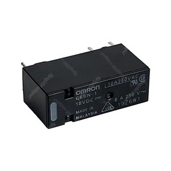 رله پی ال سی امرون 18ولت 10 آمپر پایه برعکس 5 پایه OMRON PLC G6RN-1    