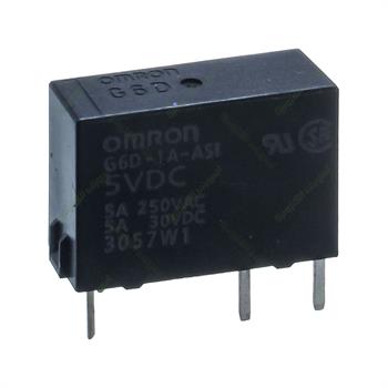 رله پی ال سی باریک امرون 5 ولت 5 آمپر 4 پایه OMRON G6D-1A-ASI