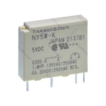 رله پی ال سی تاکامیساوا 5 ولت 5 آمپر 4 پایه TAKAMISAWA NY5W-K