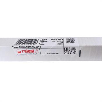 رله کتابی ارتفاع کوتاه رلپول 12ولت  8 آمپر 8 پایه دو کنتاکت باز و بسته RELPOL M84-2012-25-1012  
