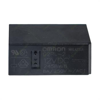 رله کتابی ارتفاع کوتاه امرون 12 ولت 8 آمپر 8 پایه OMRON G2RL-2