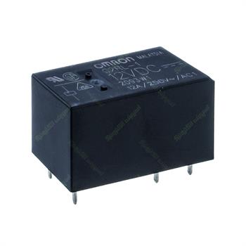 رله کتابی ارتفاع کوتاه امرون 12 ولت 12 آمپر 5 پایه OMRON G2RL-1