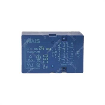 رله کتابی نایس 24 ولت 6 آمپر 18 پایه NAIS SF4-DC24V