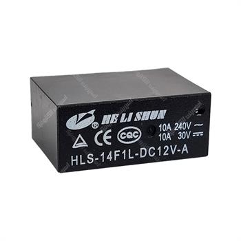 رله کتابی هلی شان 12 ولت 10 آمپر 4 پایه HELISHUN HLS-14F1L-DC12V-A