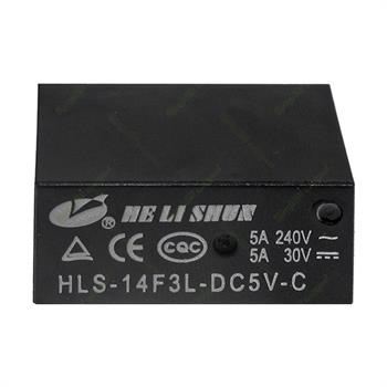 رله کتابی هلی شان 5 ولت 5 آمپر 8 پایه HELISHUN HLS-14F3L-DC5V-C